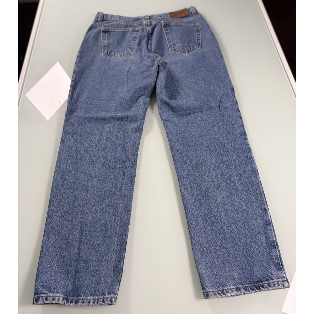 Lauren  Ralph Lauren Women's 12 100% Cotton  Straight Fit Blue Jeans MomCore - Picture 3 of 13